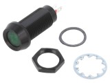 Lampa de control LED verde 5-6V DC &Oslash;12.7mm IP67