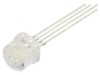 LED RGB 8mm 100&deg; Convex - Interval Temperatură: -30&deg; p&acirc;nă la 85&deg;C, Nr. Term: 4, Optosupply