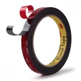 Rola de banda dublu adeziva fata -verso Realth, spuma, negru, 4,5 m x 13mm