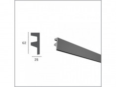 Profil pentru banda LED din poliuretan KF501 (2.44m) foto