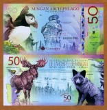 !!! FANTASY NOTE = CANADA , PARCUL MINGAN - 50 FRANCI 2019 - UNC / POLIMER