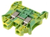 Terminal &Icirc;mbinare Șine 0.2-6mm2 1 Piste 2 Borne Galben-Verde
