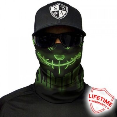 Bandana SA Face Shield Neon Green foto
