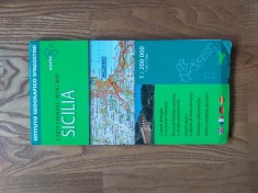 harta turistica Sicilia foto