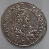Leopold I, 3 Kreuzer 1664, Viena.