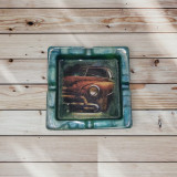 Scrumiera Clasica tip Vintage Car culoare Verde