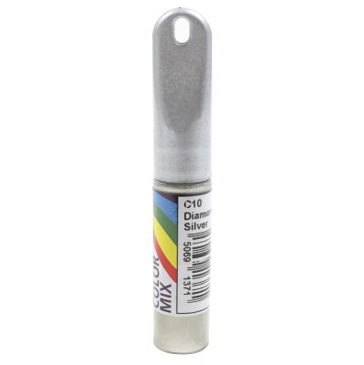 Corector auto Colormix Stift Diamond Silver, pentru intretinere caroserie, argintiu, 12.5 ml foto
