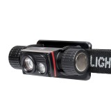 Lanterna Frontala PNI Adventure F80, 1000 lm, Dual LED, IP68, Aluminiu, USB-C, 180m