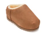 Saboti UGG maro, SLIPPER EVOLUTION, din piele intoarsa