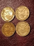 Lot 4 monede Franta: 5 centimes 1993 + 1994 + 1995 + 1996, stare UNC [poze]. Discount conform descriere [10 - 20 %. Vezi descrierea.].