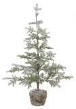 Brad artificial verde cu zapada artificiala in ghiveci Peralba &Oslash; 65x113 cm