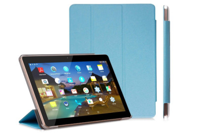 Husa din piele pentru tableta YOTOPT 10,1 inchi Doar 4G + 64G (K107), albastru - RESIGILAT foto