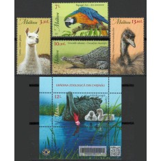 Moldova 2023 Mi 1245/48 + bl 94 MNH - Fauna. Gradina Zoologica din Chisinau