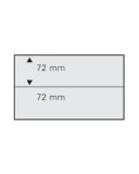 Set 10 carduri expunere timbre cu 2 buzunare de 72 x 210 mm