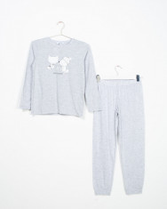 Pijamale din bumbac cu imprimeu pentru fete 22MUR34015 foto