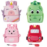 Rucsac gradinta Baby Bag cu animalute, din neopren 32 x 21 x 8 cm (4 modele)