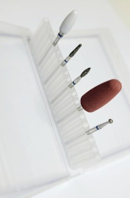 Set de bituri pentru manichiură, 5 bucăți, br&amp;acirc;u albastru foto