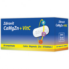CaMgZn + Vitamina C Zdrovit 50cpr