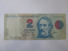 Argentina 2 Pesos convertibili 1992-1997 foto