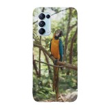 Husa compatibila cu Oppo Find X5 Pro model Macaw parrot, Silicon, TPU, Viceversa, Transparent, Carcasa
