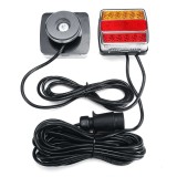 Set de stopuri LED cu 5 functii 12V cu magnet si cablu 7,5m pentru remorci, platforme, rulote si altele.