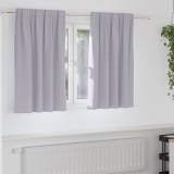 VidaXL Perdele cu perdele 2 pcs Gri metalic Poliester