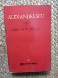 Grigore Alexandrescu - Poezii, Memorial de calatorie