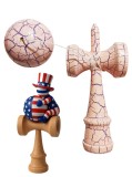Cumpara ieftin Kendama din lemn natural, Bila lemn + Sticker Waterproof USA pentru telefon, 165KD