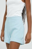 Cumpara ieftin Abercrombie &amp; Fitch pantaloni scurti femei, neted, high waist