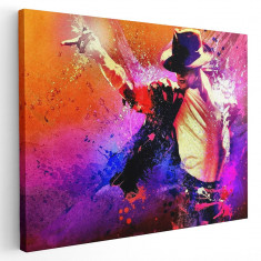 Tablou afis Michael Jackson cantaret 2279 Tablou canvas pe panza CU RAMA 80x120 cm