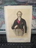 Lord Palmerston, Henry John Temple, 3rd Viscount Palmerston, 1855, Prim Ministru al marii britanii &icirc;n timpul Războiului Crimeii, cromolitografie, 181
