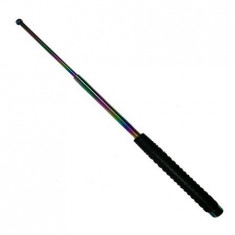 Baston Telescopic Profesional de Autoaparare cu 3 Elementi si Maner din Cauciuc Eagle Baton