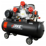 Compresor 100 litri, 3 pistoane pe ulei, motor electri 4 CP, 230 V, 360 L/min, presiune 8 bari, profesional, Verke