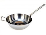Tigaie Lyonnaise din otel carbon, 2 manere, 36 cm, 7.4 litri, Pata Negra, Garcima, GRC88736