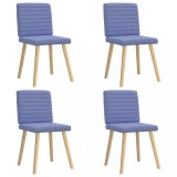 vidaXL Scaune de sufragerie 4 buc țesătură Jeans Blue