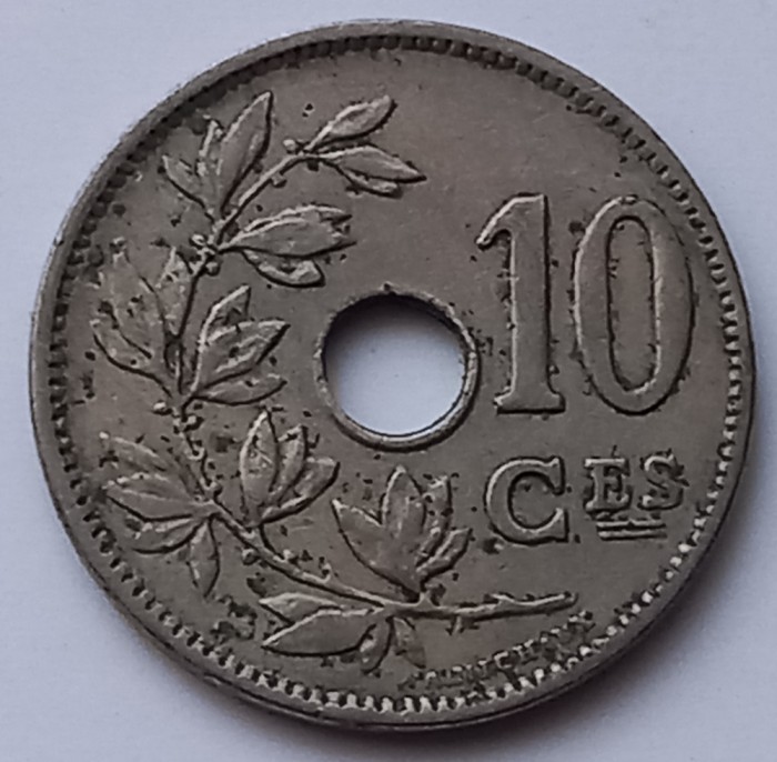 Belgia , 10 Centimes 1921