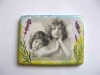 Magnet Frigider Ipsos, Copii & Flori Mov, Decorativ, 7.5x5.5cm, Handmade