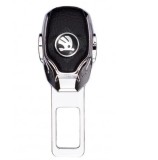 Centură falsă auto SKODA, piele și chrom, 1 BUC