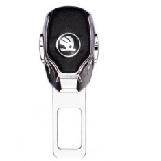 Centură falsă auto SKODA, piele și chrom, 1 BUC