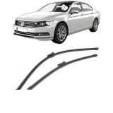 Cumpara ieftin Set stergatoare auto Volkswagen PASSAT B8 (3G2, CB2) 2014-2024, pentru parbriz, Valeo Silencio Xtrm