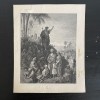Ioan Botezătorul predic&acirc;nd &icirc;n putie, litografie de Gustav Dore, cca. 1880