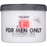 Village Vitamin E For Men Only crema de corp pentru barbati fără parabeni 500 ml