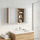 vidaXL Set dulap baie cu raft 3 pcs 140 x 14,5 x 70 cm Lemn compozit 3403783