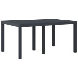 VidaXL Masă de grădină pentru dining Antracit 150 x 100 x 73 cm 871684