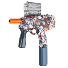 Mitraliera de jucarie electrica Cyrax cu bile de hidrogen de gel, gun bluster, tragere in rafala, varsta peste 6 ani, ochelari de protectie, 5000 de b