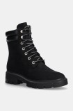 Timberland bocanci Cortina Valley femei, culoarea negru, cu platforma, TB1A5NBY0151