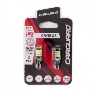 Carguard Set 2 Buc Led Pentru Interior/Portbagaj T10 CAN131 foto