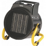 Incalzitor ventilator PTC Voltz V51970F, 2000W, 20m2, Iesire aer 197m3/h, Negru cu galben