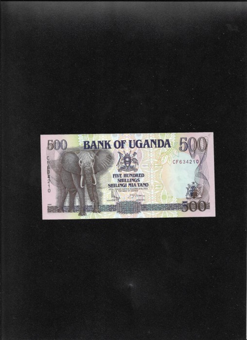 Rar! Uganda 500 shillings shilingi 1991 seria634210