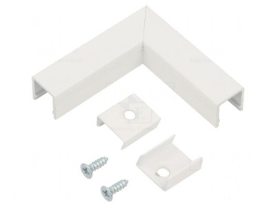 Conector colț 90&amp;deg; alb aluminiu SMART10 foto